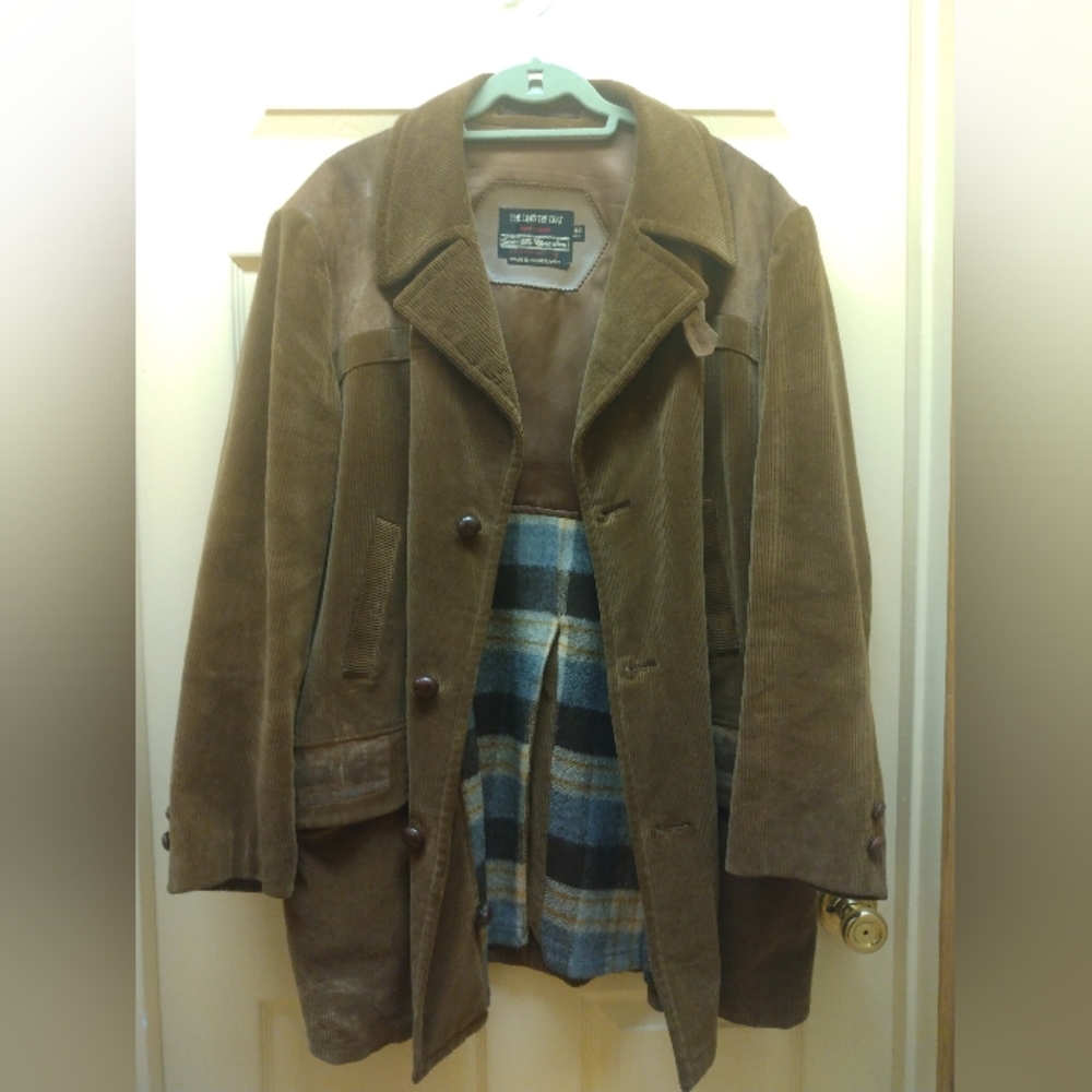 Sears The Men's Store Brown Cordaroy Coat